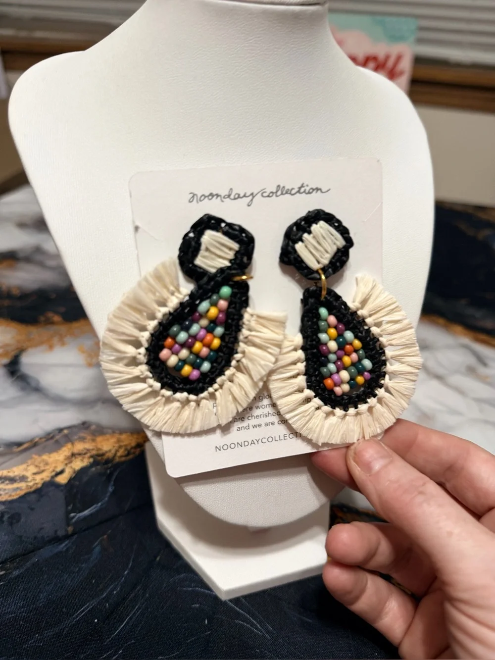 Noonday Collection Gulal earrings NWT!